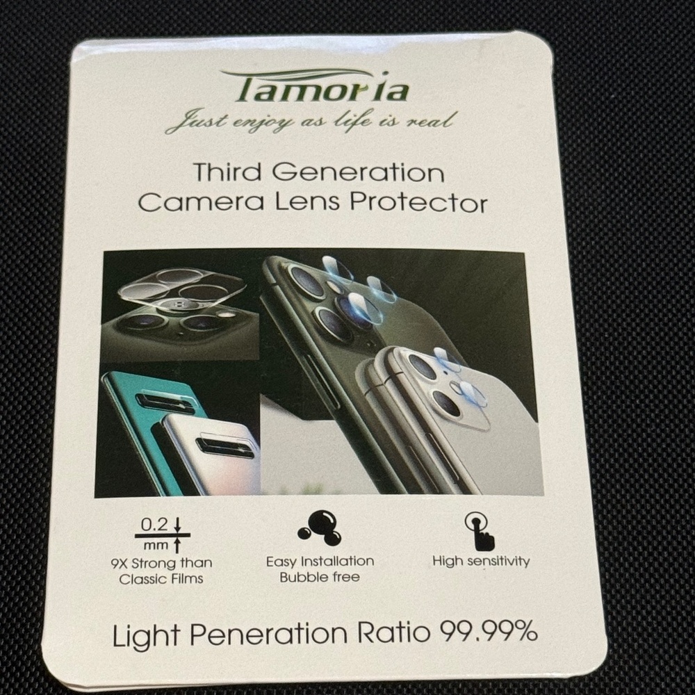 New Tamoria 3rd Generation camera lens protector (2pack) iPhone 11 pro